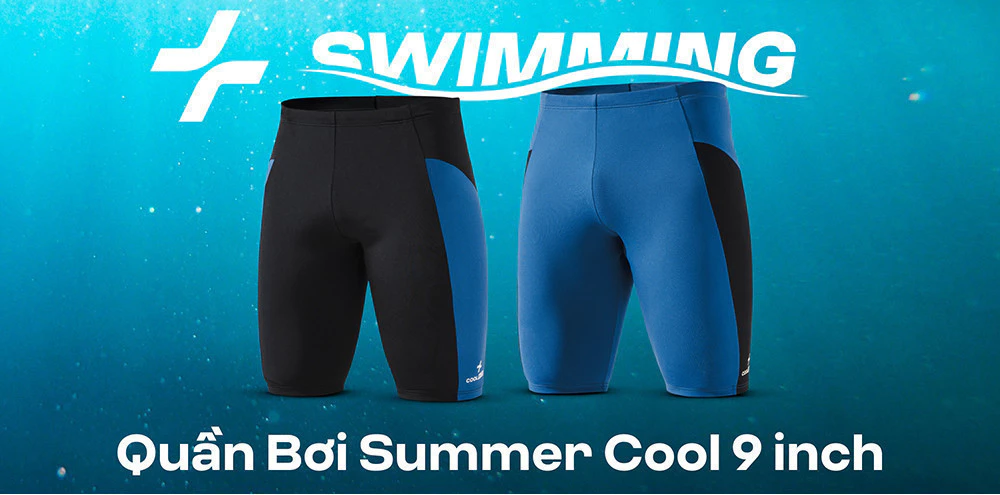 Quần Bơi nam Summer Cool 9 inch chống bám nước, bền màu, chống UV, đồ bơi nam, đồ đi biển Coolmate