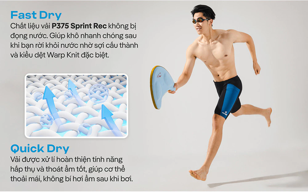 Quần Bơi nam Summer Cool 9 inch chống bám nước, bền màu, chống UV, đồ bơi nam, đồ đi biển Coolmate