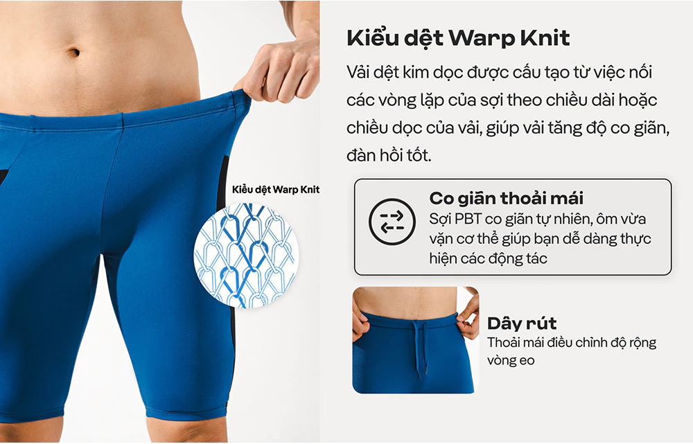 Quần Bơi nam Summer Cool 9 inch chống bám nước, bền màu, chống UV, đồ bơi nam, đồ đi biển Coolmate
