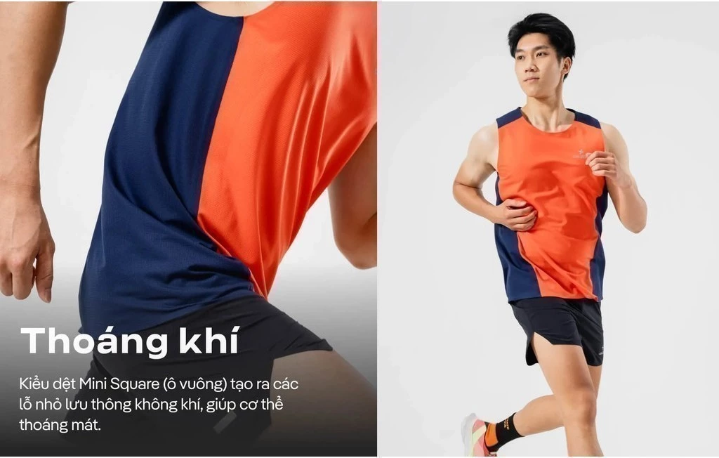 Áo Singlet nam thể thao chạy bộ không đường may seamless CoolFast V2 Coolmate