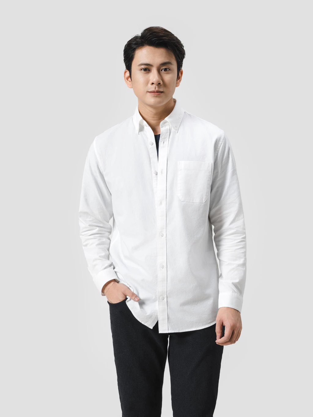 Áo Sơ Mi nam Dài Tay Essentials Cotton mềm mại, thoáng mát, Áo đi làm đi chơi dạo phố Coolmate