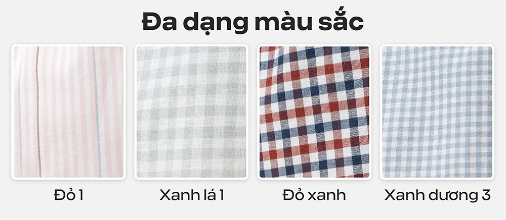 Quần đùi mặc nhà nam kẻ sọc mềm mại thoáng mát MÀU NGẪU NHIÊN Coolmate  [ Không đổi trả ]