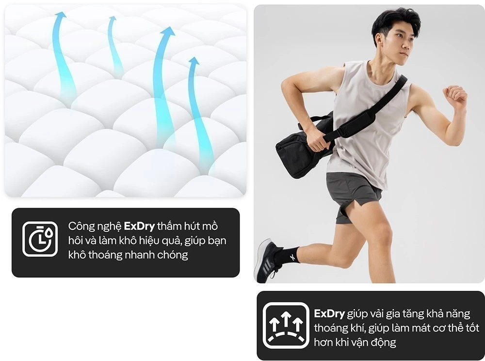 Combo 2 quần Shorts Thể Thao 5" Moving nhanh khô, thoáng mát Coolmate