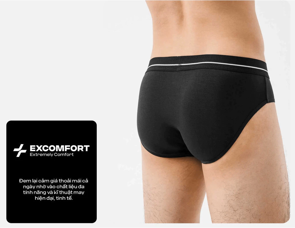 [MUA 3 TẶNG 1 QUẦN LÓT BẤT KÌ]Combo 3 Quần lót Nam Brief Ex-Comfort Modern Bamboo mềm mại kháng khuẩn Coolmate