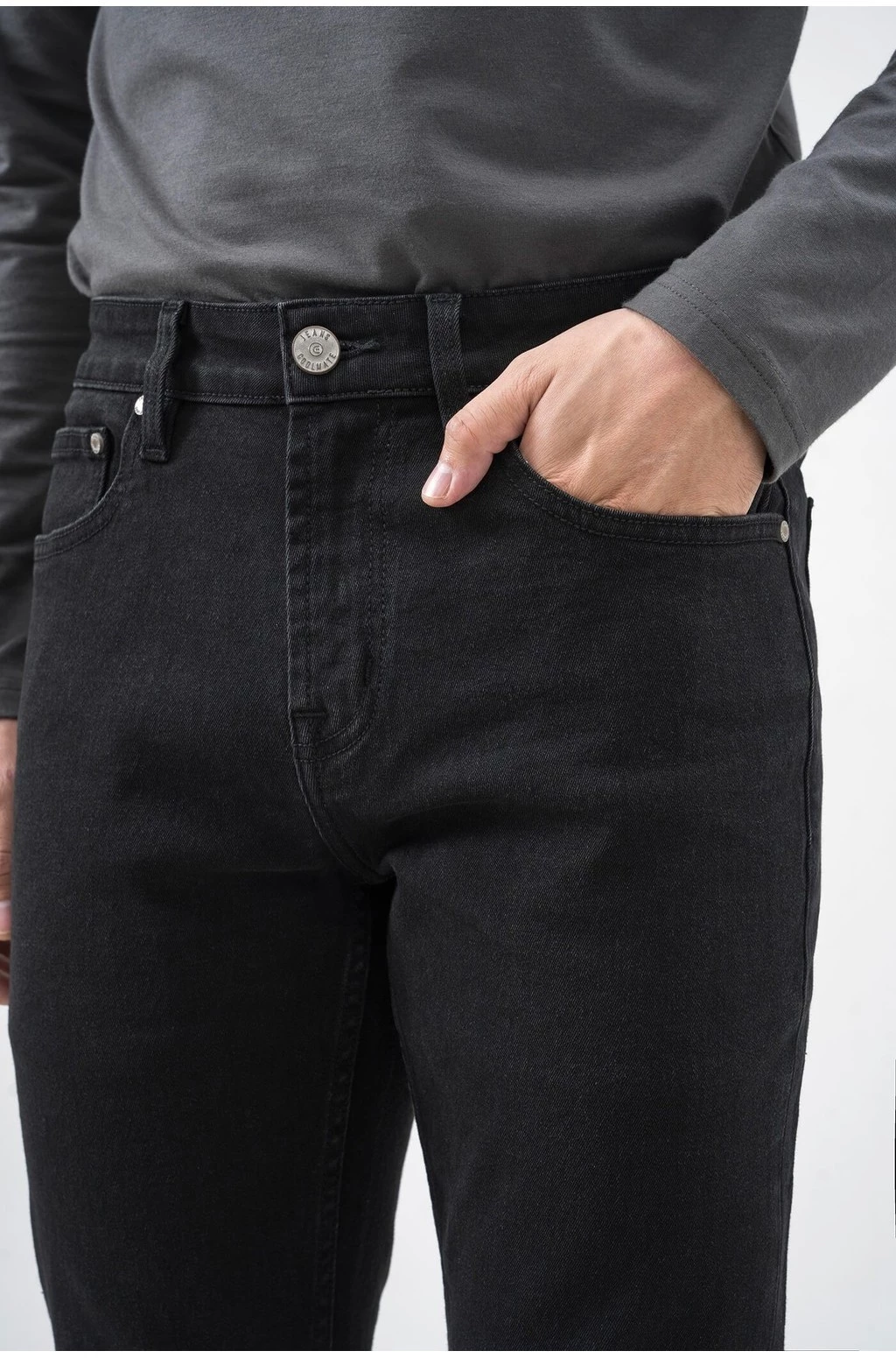 Quần Jeans Nam Basics dáng Slim fit bền bỉ, vừa vặn tôn dáng, quần đi làm đi chơi dạo phố Coolmate