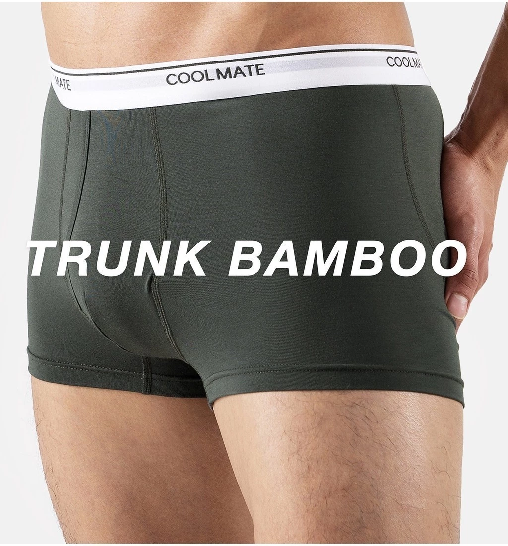 Combo 03 quần lót nam khe moi Bamboo Trunk kháng khuẩn Coolmate