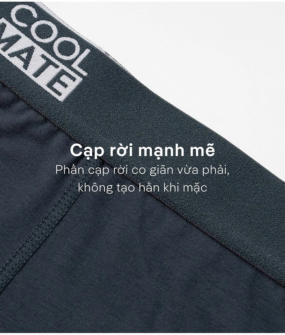 Combo 03 quần lót nam khe moi Bamboo Trunk kháng khuẩn Coolmate