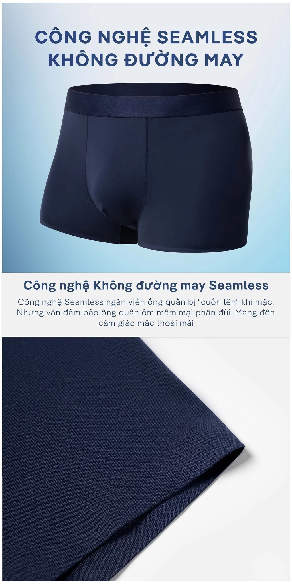 Quần lót nam Trunk Excool Microfiber Seamless (Không đường may) Coolmate