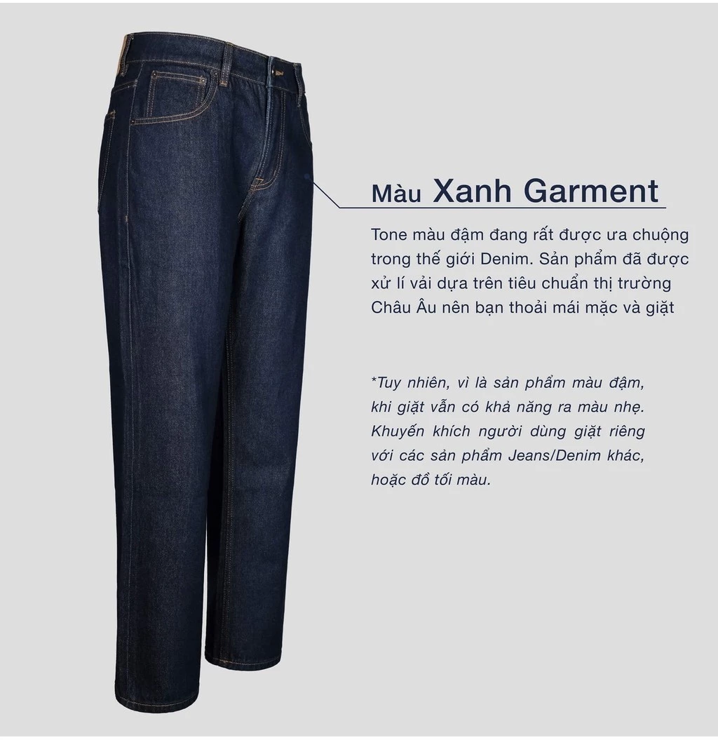 [TẶNG TẤT COTTON]Coolmate x Copper Denim | Quần Jeans dáng Straight mặc thoải mái, quần đi làm đi chơi dạo phố