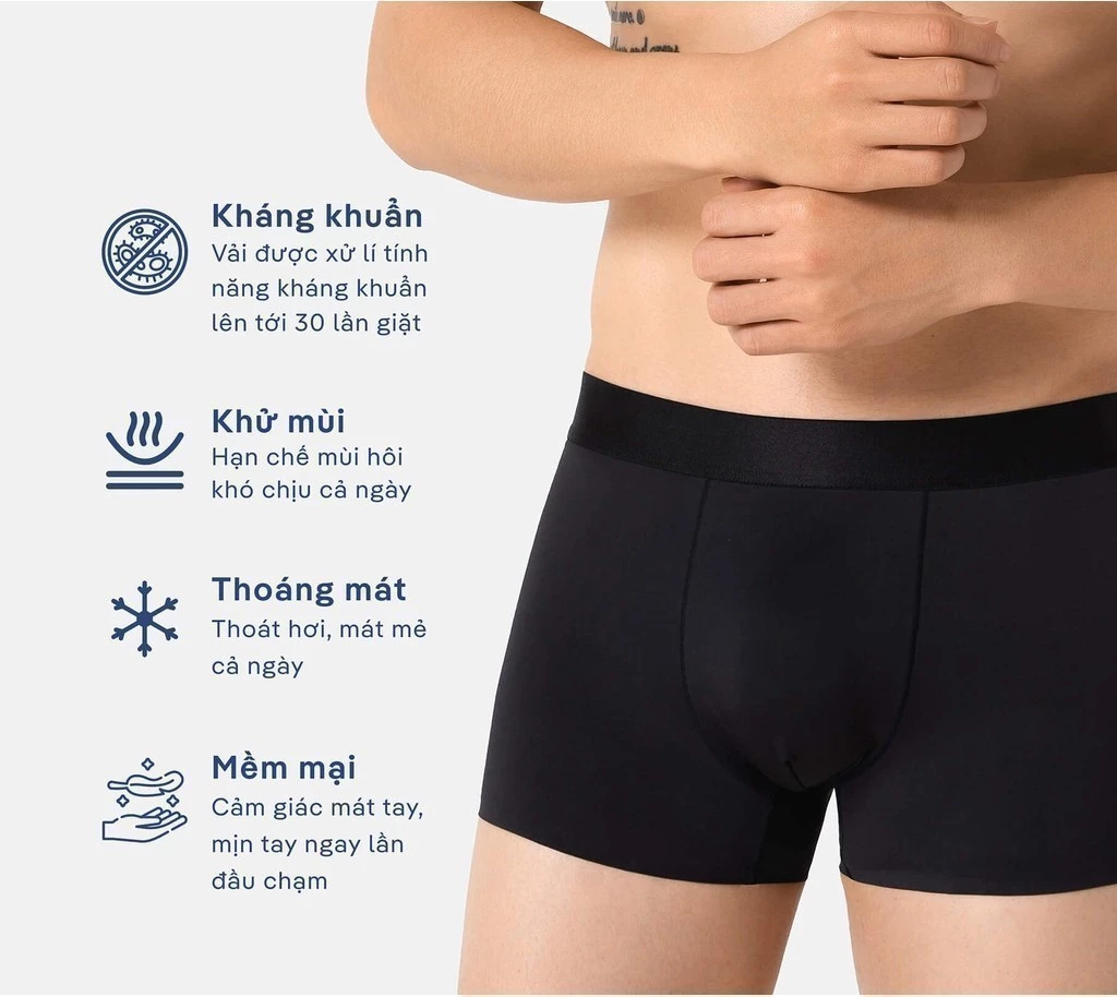 Quần lót nam Trunk Excool Microfiber Seamless (Không đường may) Coolmate