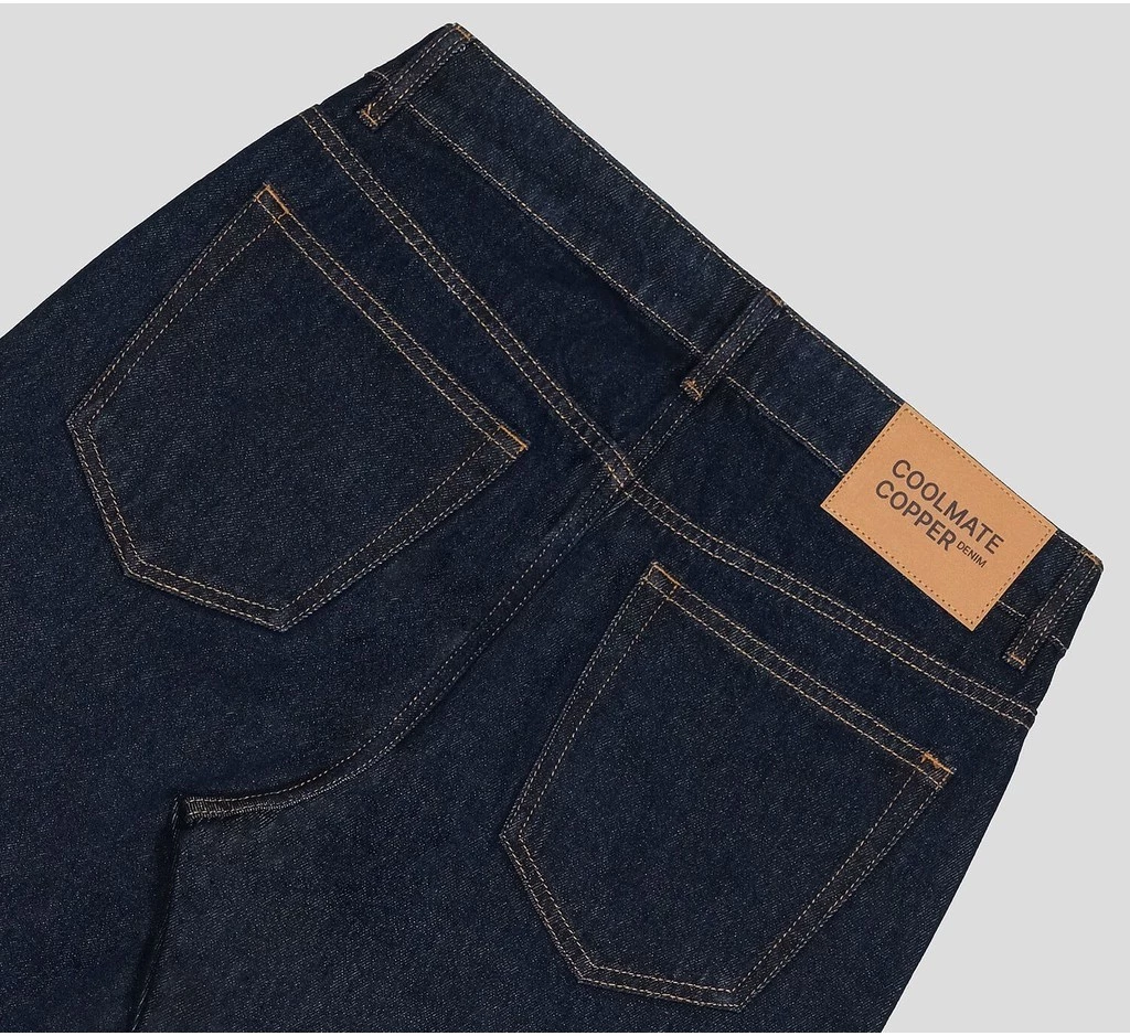[TẶNG TẤT COTTON]Coolmate x Copper Denim | Quần Jeans dáng Straight mặc thoải mái, quần đi làm đi chơi dạo phố