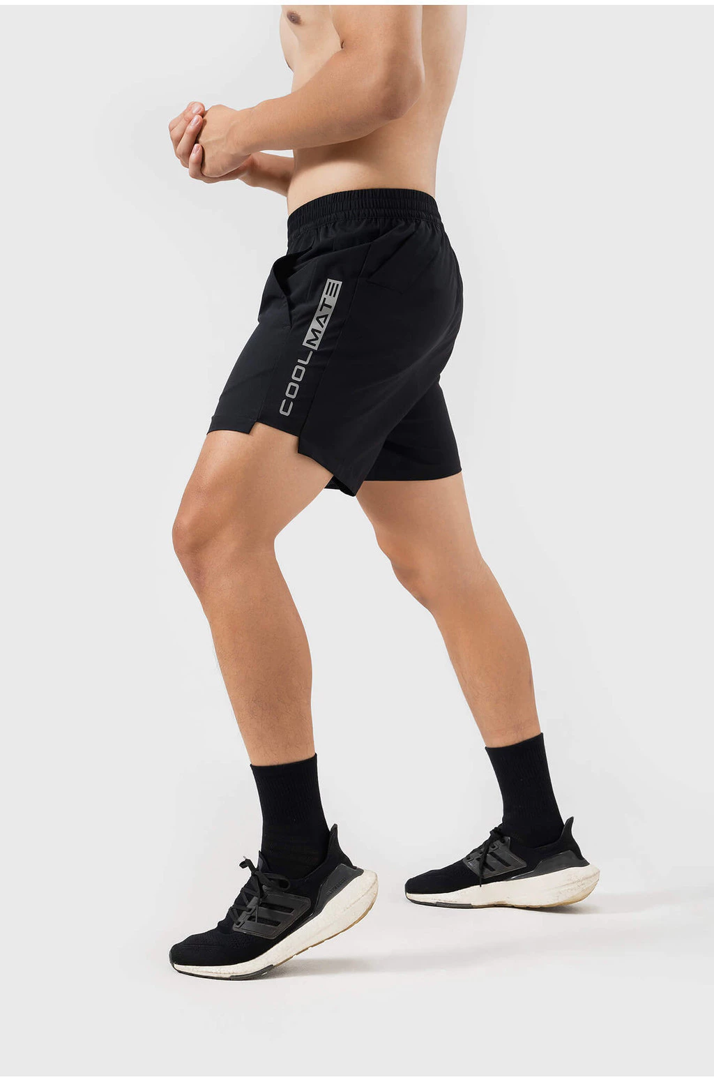 Quần Short nam thể thao Gym 5" Essentials co giãn, thấm hút, nhanh khô Coolmate