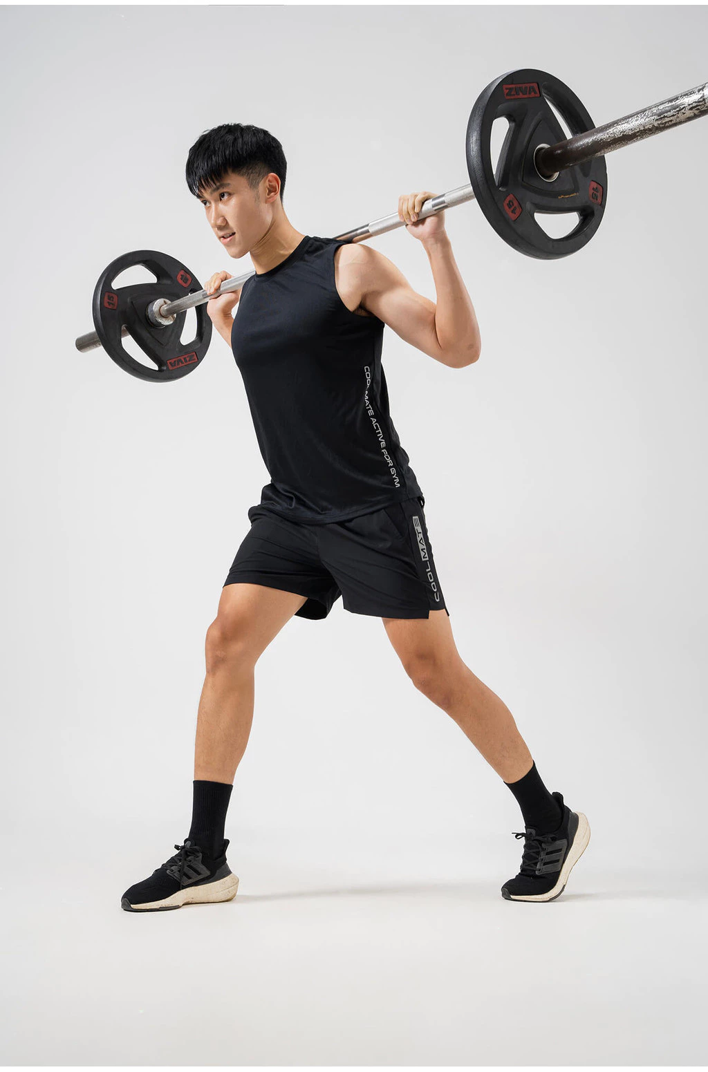 Quần Short nam thể thao Gym 5" Essentials co giãn, thấm hút, nhanh khô Coolmate