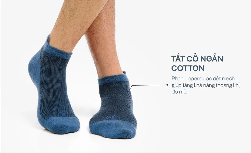 Tất cổ ngắn cotton Coolmate