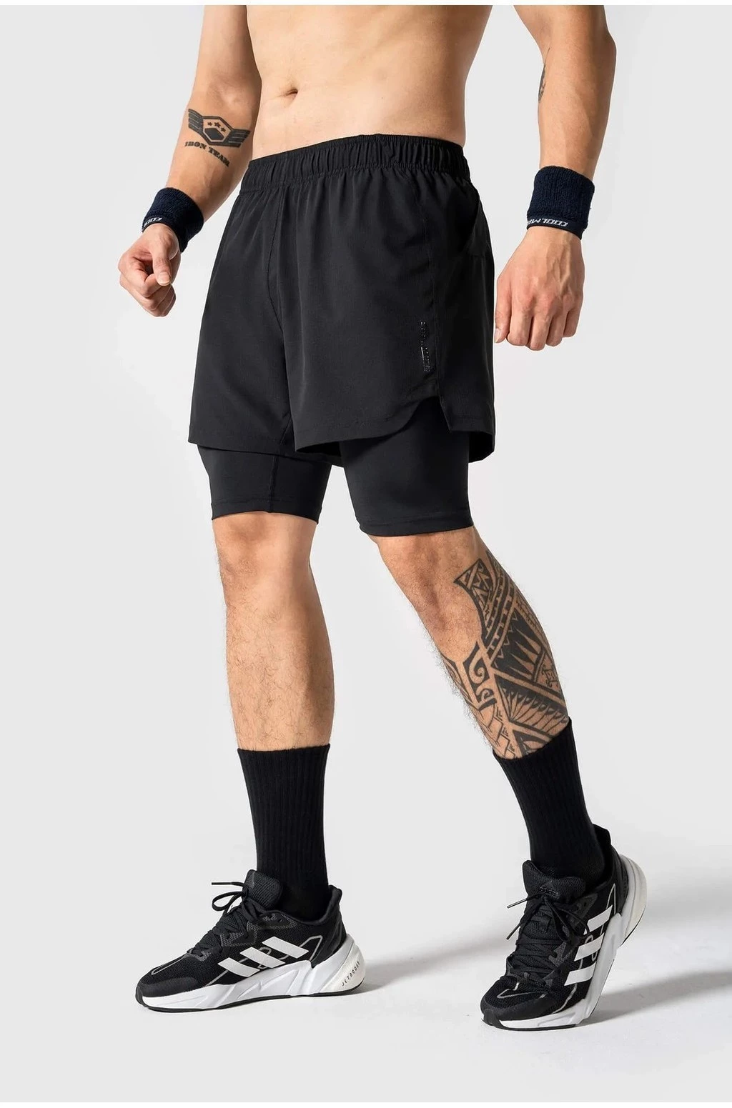 Quần Short thể thao nam Gym Power 2 lớp co giãn, thấm hút, nhanh khô Coolmate