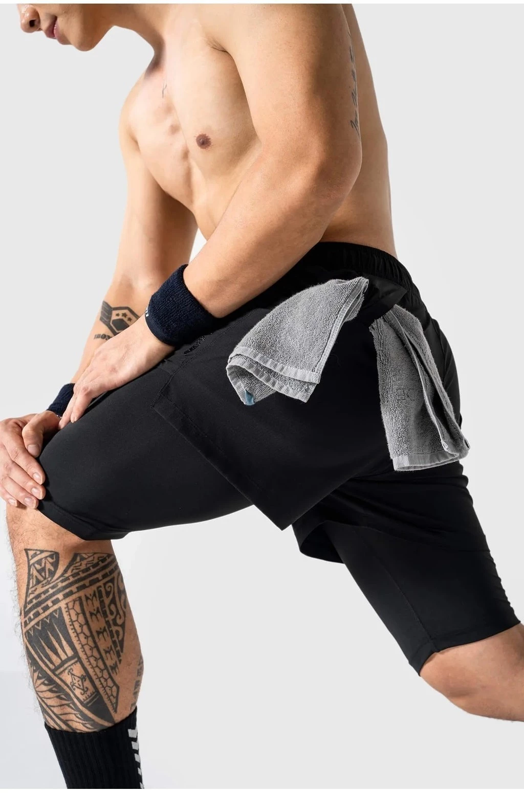 Quần Short thể thao nam Gym Power 2 lớp co giãn, thấm hút, nhanh khô Coolmate