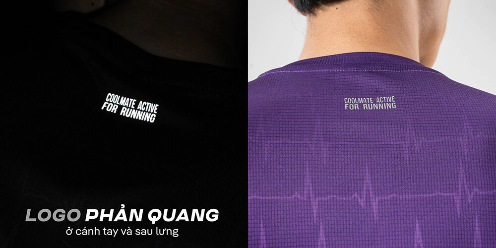 Áo thun nam thể thao chạy bộ Graphic Heartbeat siêu nhẹ, thoáng khí, thấm hút tốt - Coolmate