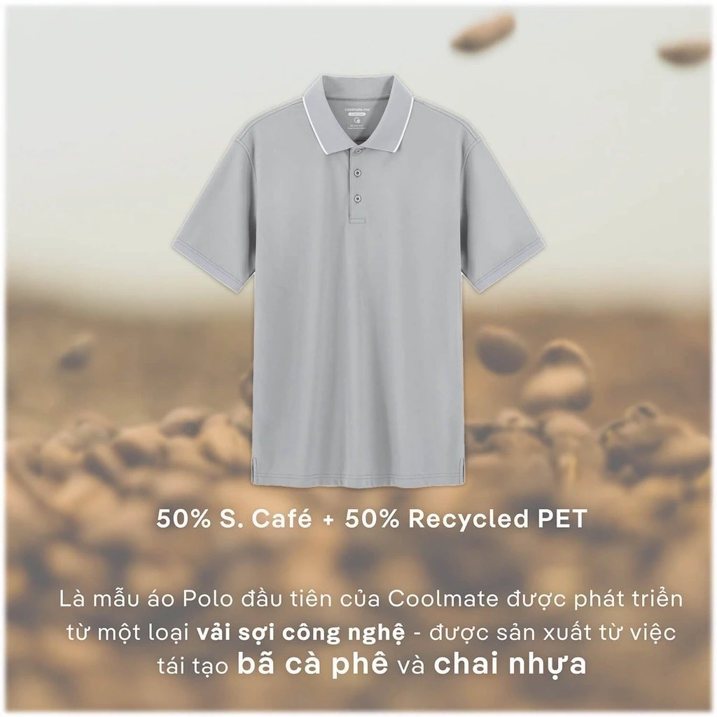 Áo Polo nam SCafé nam tính khử mùi hiệu quả Coolmate