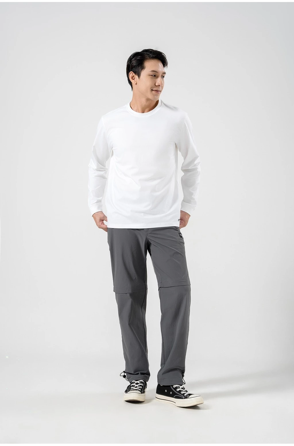Áo thun nam dài tay thu đông Cotton Compact Premium chống nhăn, giữ ấm tốt Coolmate