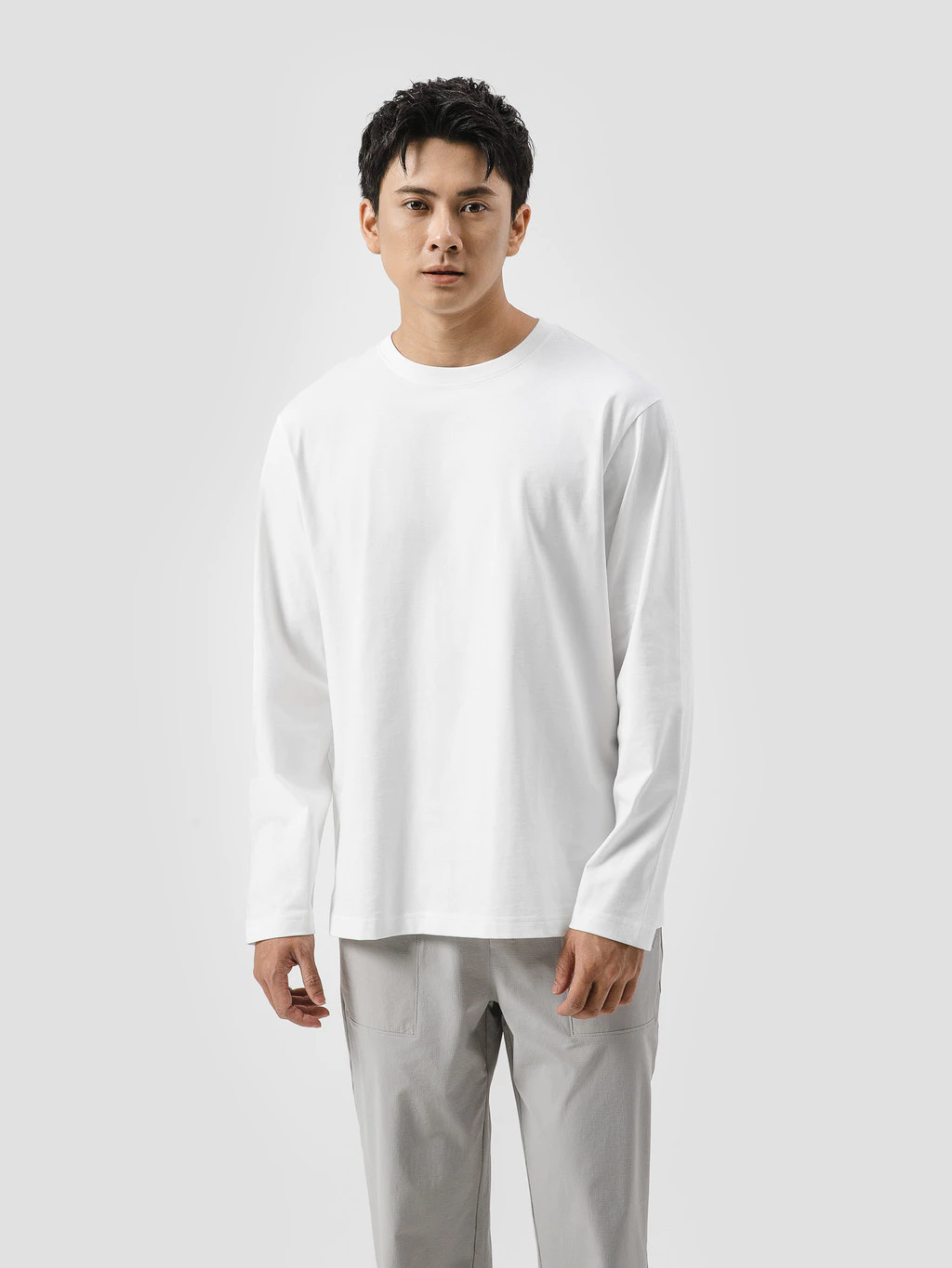 [MUA 2 GIẢM 40%]Áo thun nam dài tay 100% cotton Relax fit mềm mại Coolmate