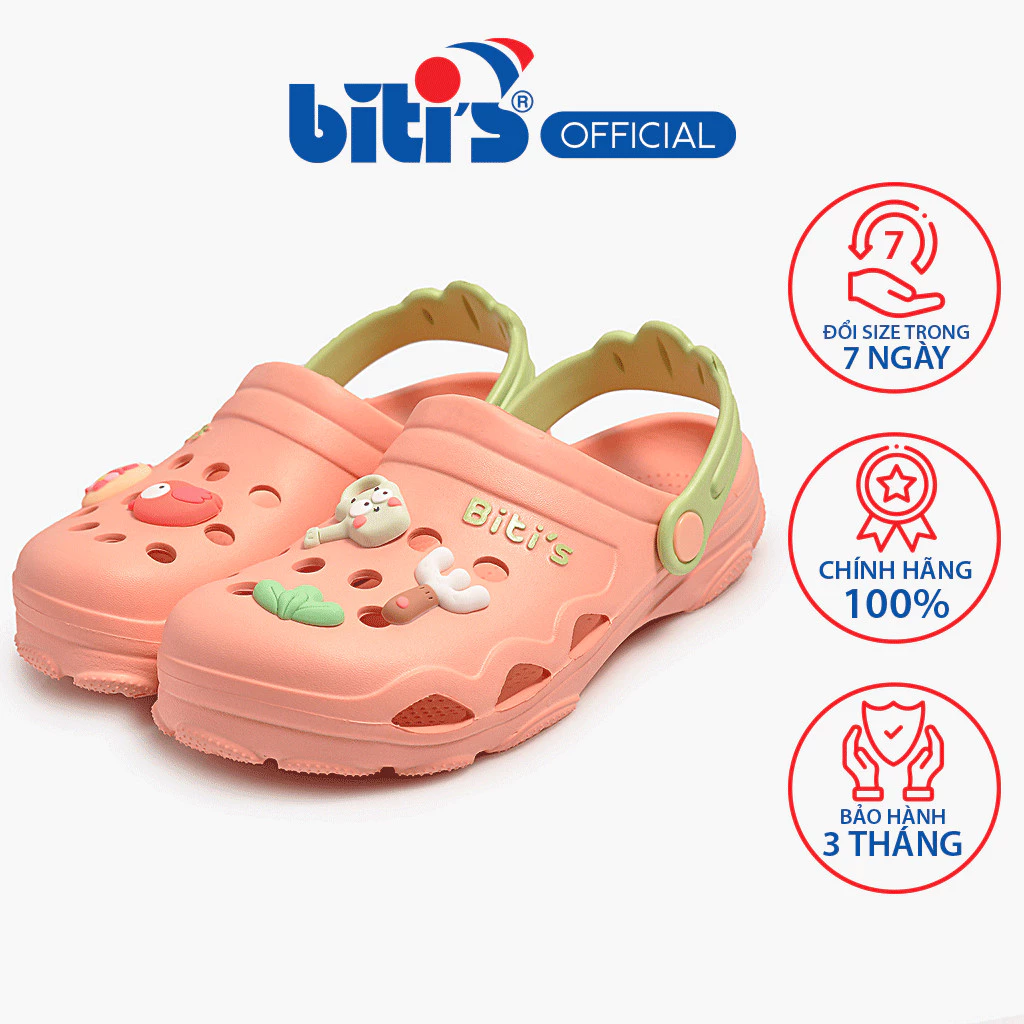 Dép Eva Phun Trẻ Em Biti's BST Vườn Rau Của Mẹ BEG002300HOG (Hồng)