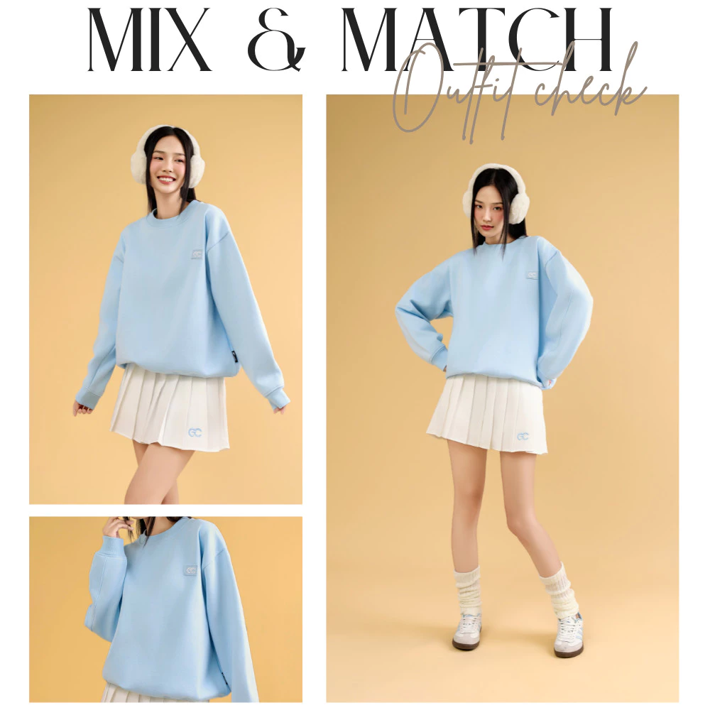 Áo Sweater ECOCHIC Logo Tag Local Brand Unisex Nam Nữ Mặc Đôi Chất Liệu Nỉ Bông Cao Cấp Chính Hãng B106