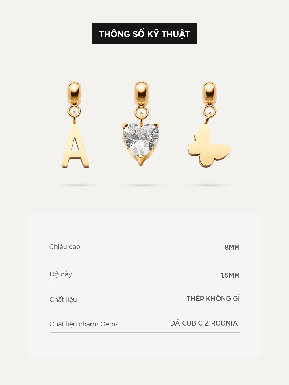 Vòng cổ/Vòng tay đính Charm Curnon - Trang Sức, Phụ Kiện Thời Trang Sáng Tạo Với Thiết Kế Sang Trọn