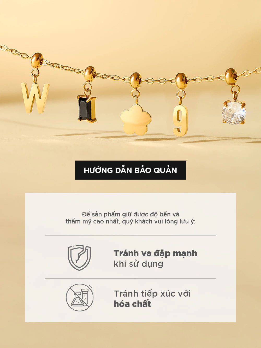 Vòng cổ/Vòng tay đính Charm Curnon - Trang Sức, Phụ Kiện Thời Trang Sáng Tạo Với Thiết Kế Sang Trọn