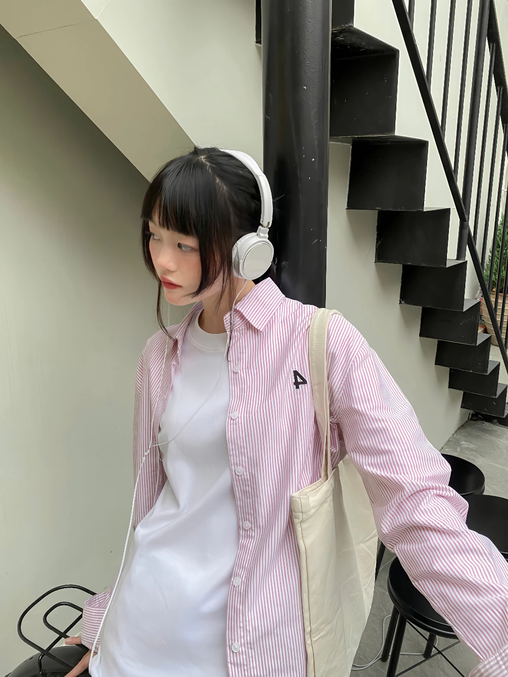Áo sơ mi trơn formal Dragonbyboi Premium Oxford Shirt Logo