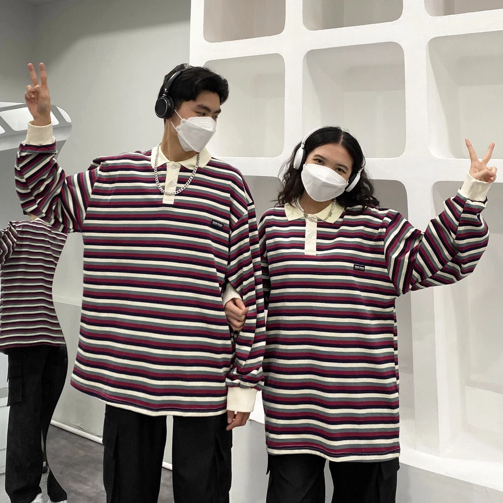 ÁO THUN FFCLUB FORM RỘNG STRIPED SWEATSHIRT, VẢI THUN 2 CHIỀU COTTON 250GSM