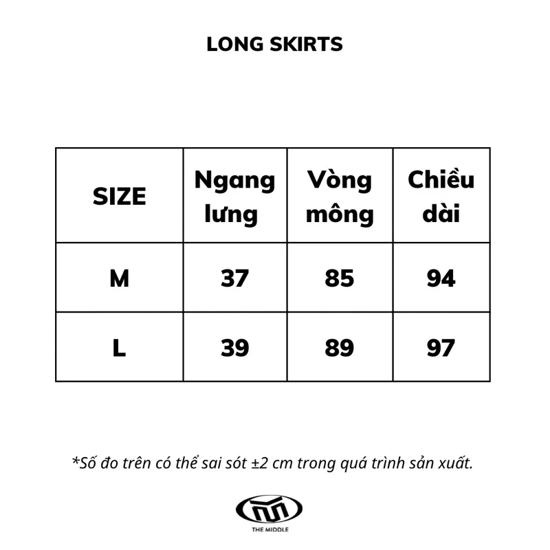 Váy dài THE MIDDLE (vải dày)