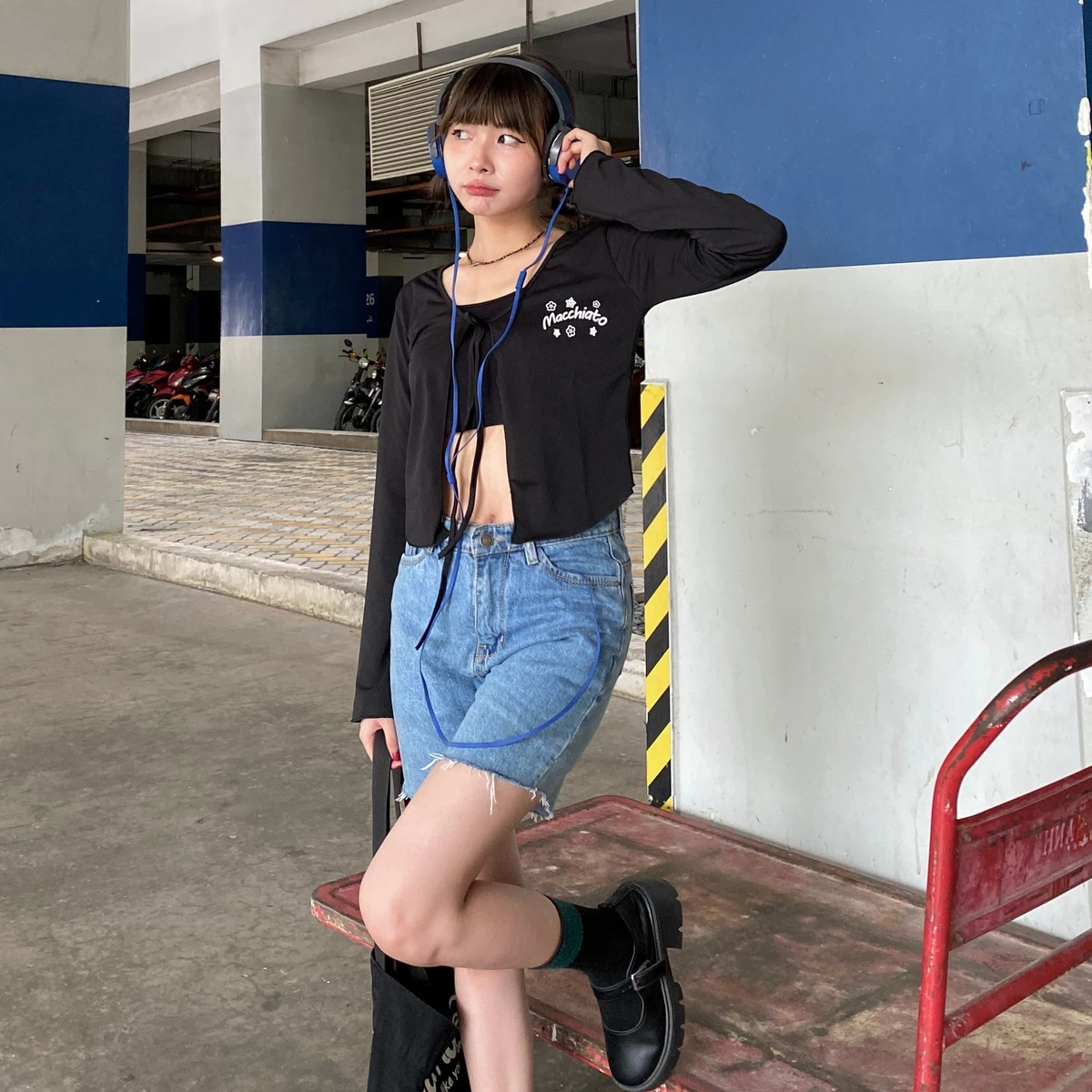 ÁO CARDIGAN FORM CROPTOP FFCLUB MIX 1