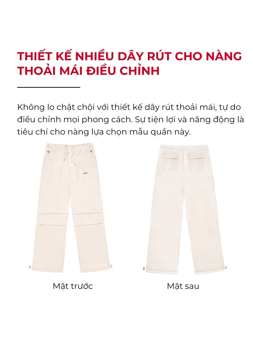 Quần dài parachute form rộng hack dáng DKMV - Basic Parachure Pants | K19- Q6
