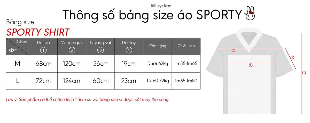 Áo thể thao jersey oversize Kill System Silly Love