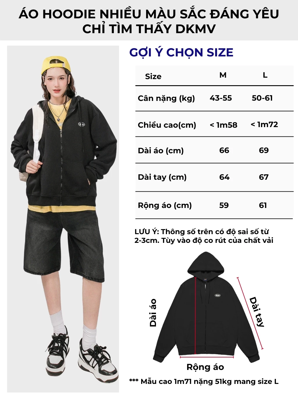 Áo khoác hoodie zip local brand DKMV nữ form rộng dài dễ thương - 17 màu chất liệu nỉ thoáng mát Rubber Tag