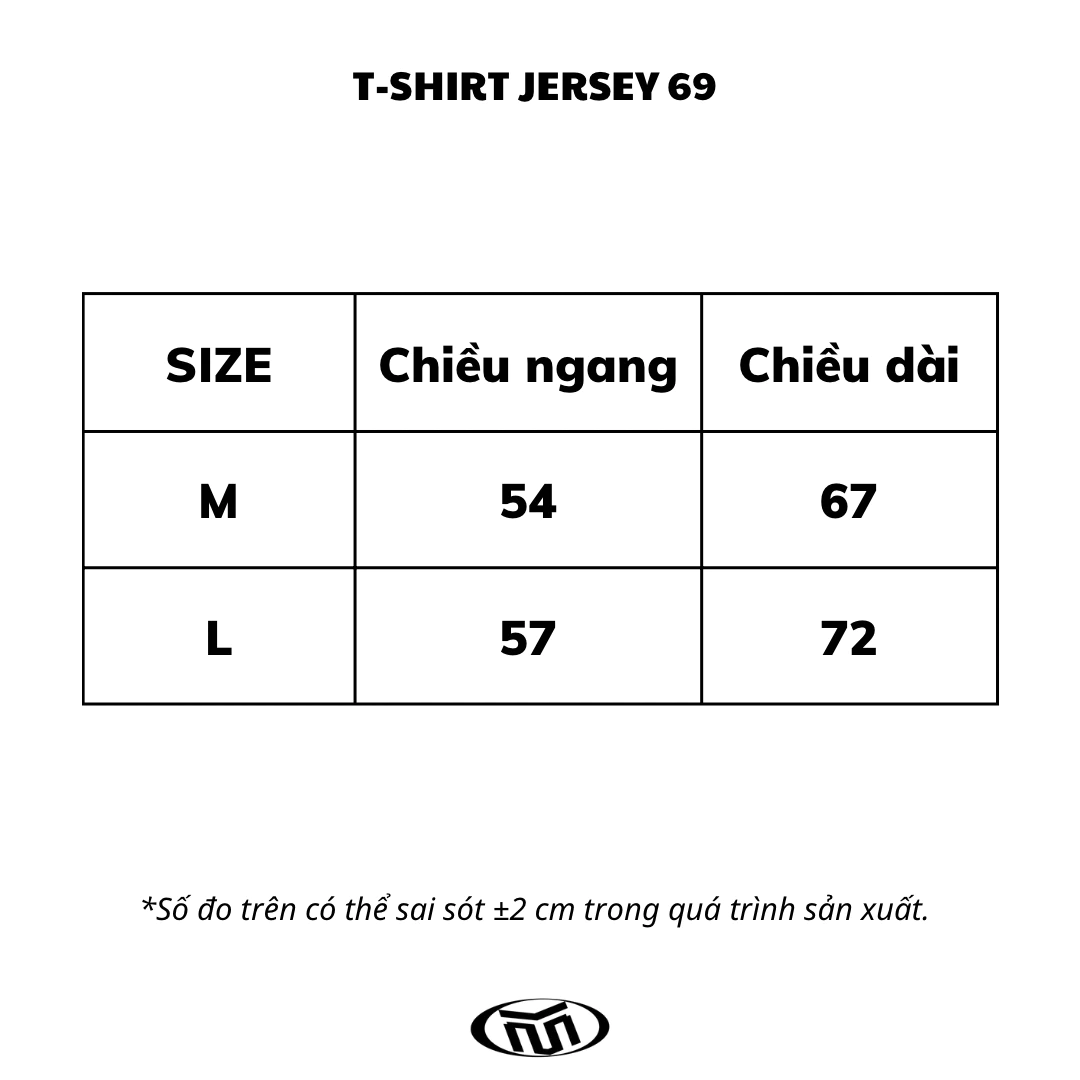 Áo thun Jersey 69