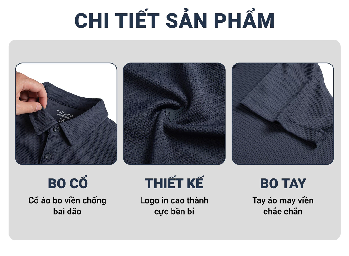 Áo Polo Thể Thao nam ULTIMATE POLO TORANO ngắn trơn phong cách lịch sự nam tính FSTP027