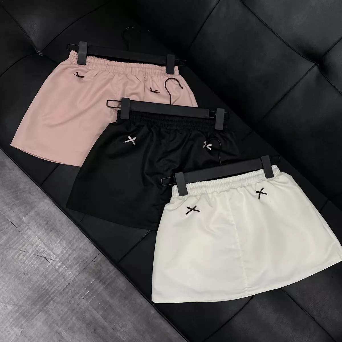 CHÂN VÁY DÙ DÁNG NGẮN NƠ MINI SKIRT FFCLUB MIX 2