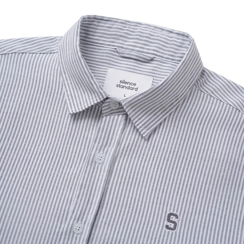 Áo sơ mi full màu SilenceStandard Premium Oxford Shirt Logo S thêu [SO02]