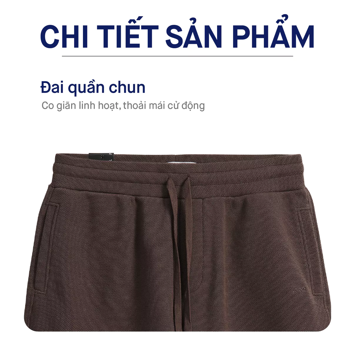 Quần Short Nam ICONDENIM Pique Regular QSID0138