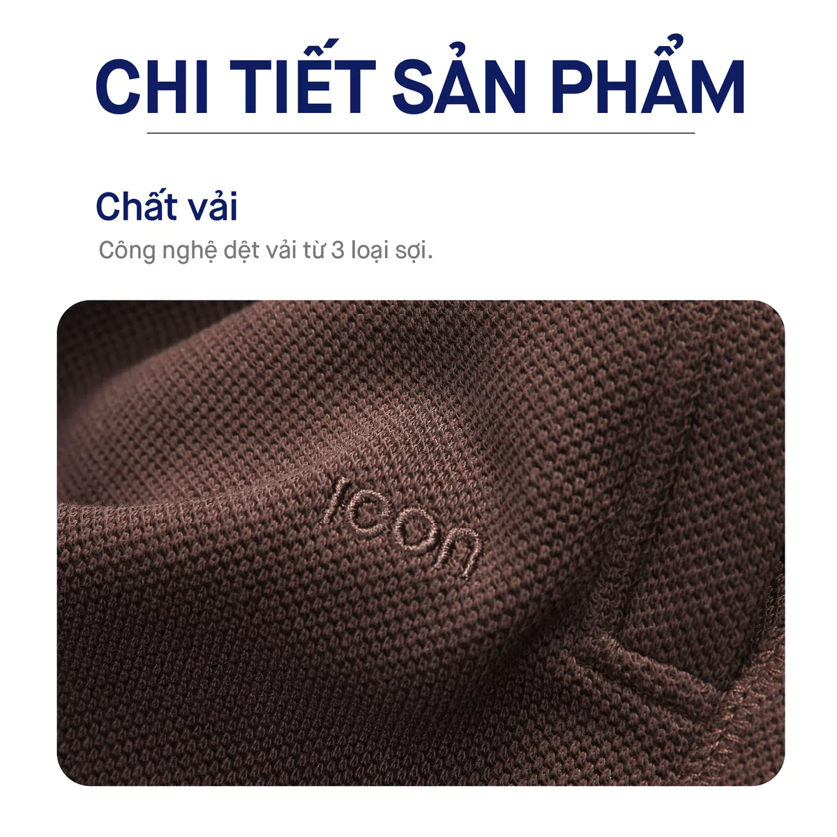 Quần Short Nam ICONDENIM Pique Regular QSID0138