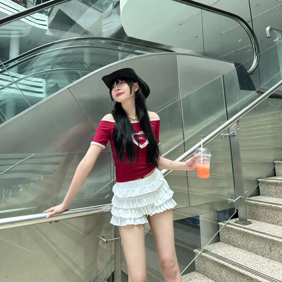 VÁY QUẦN 4 TẦNG THUN GÂN FFCLUB MIX