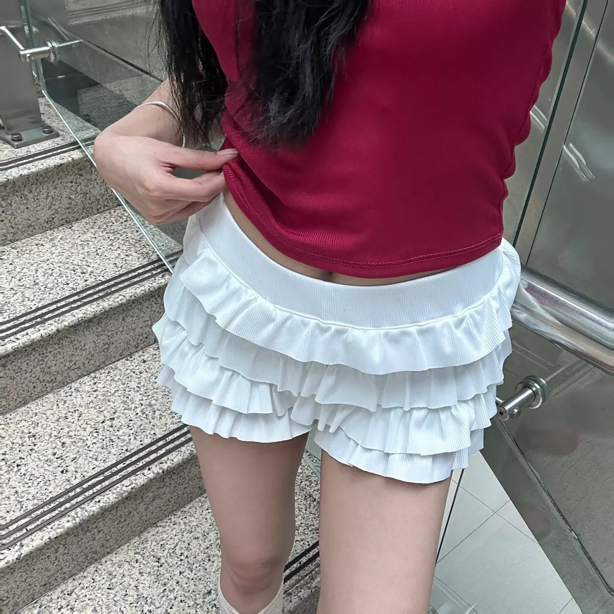 VÁY QUẦN 4 TẦNG THUN GÂN FFCLUB MIX