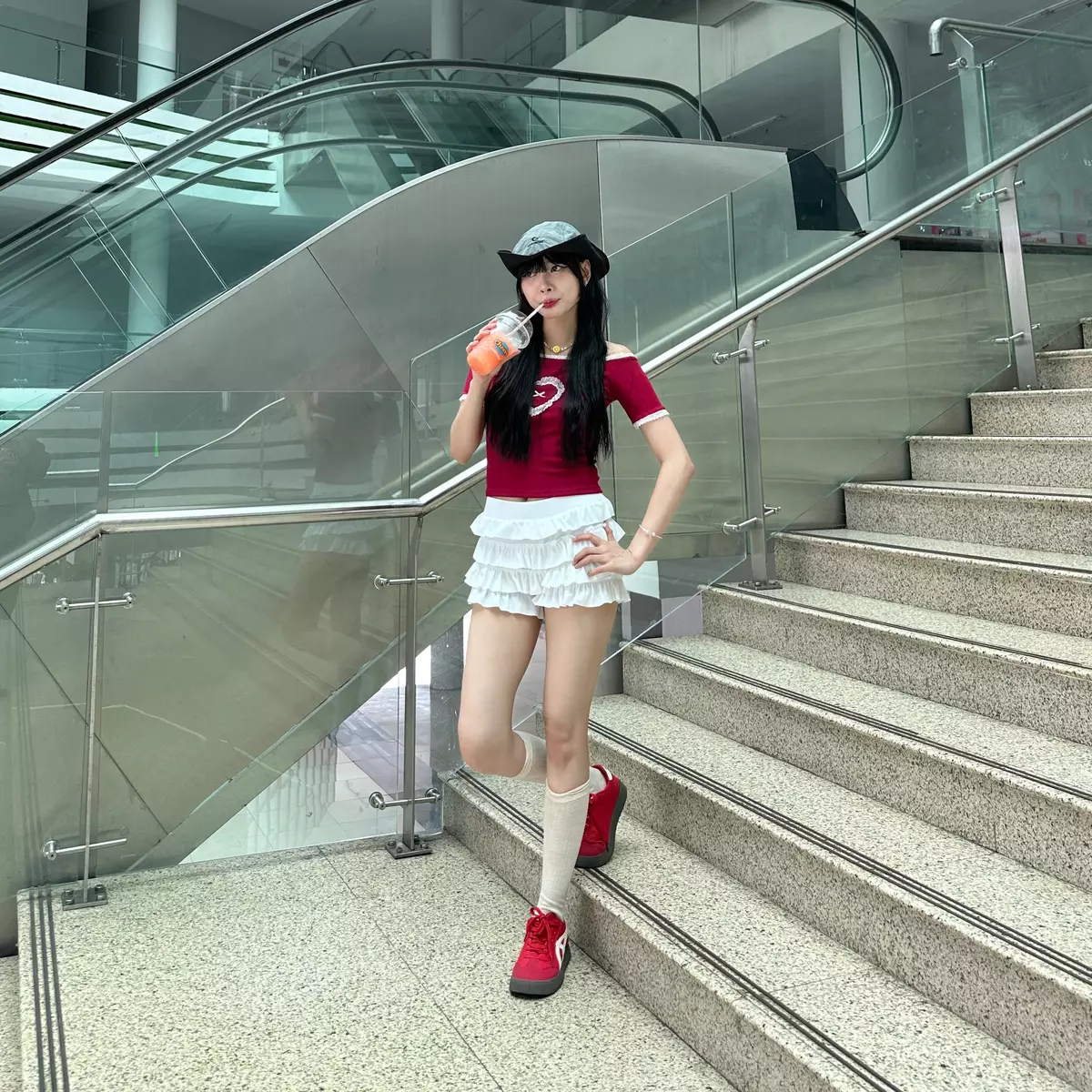 VÁY QUẦN 4 TẦNG THUN GÂN FFCLUB MIX