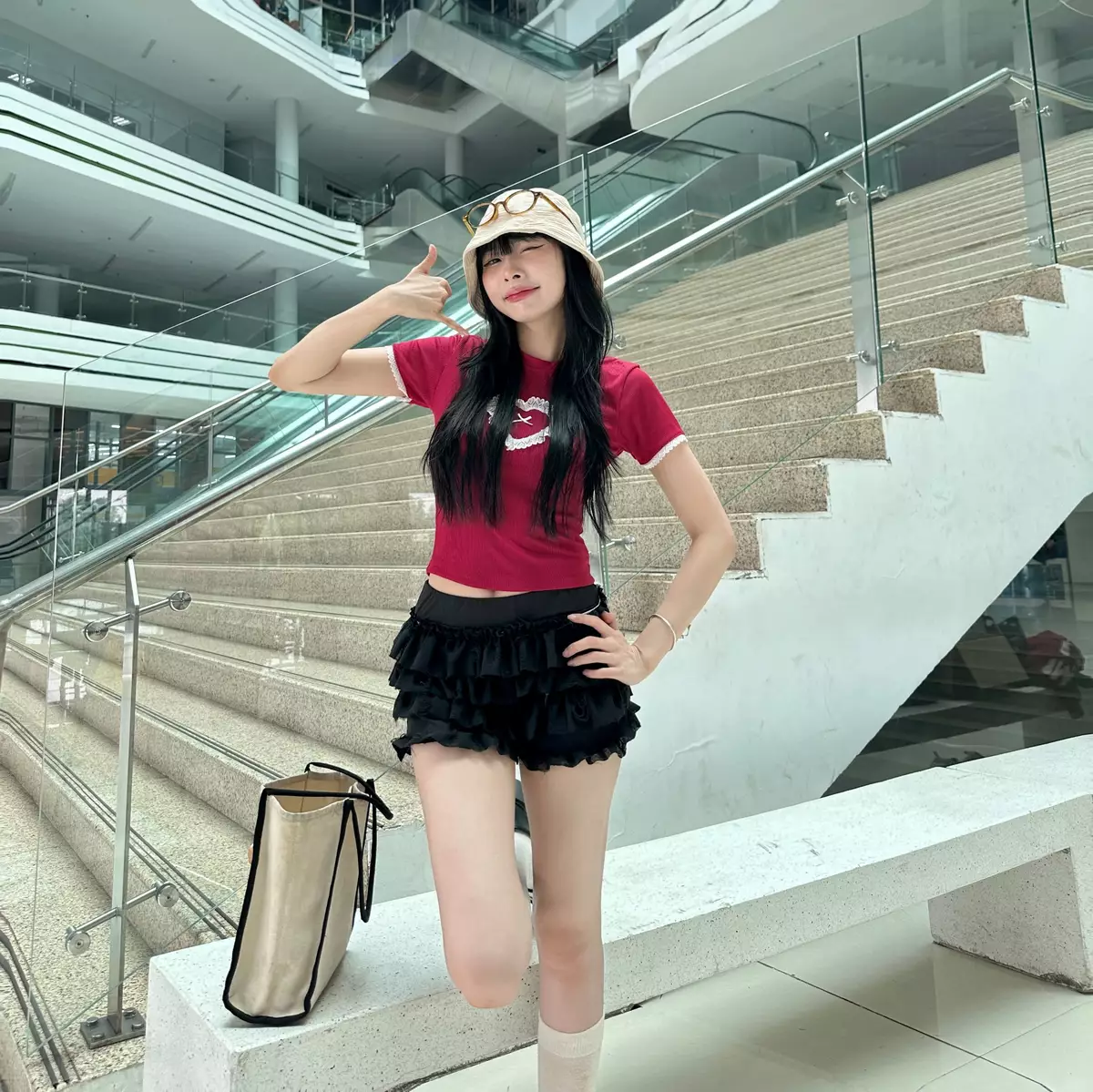 VÁY QUẦN 4 TẦNG THUN GÂN FFCLUB MIX