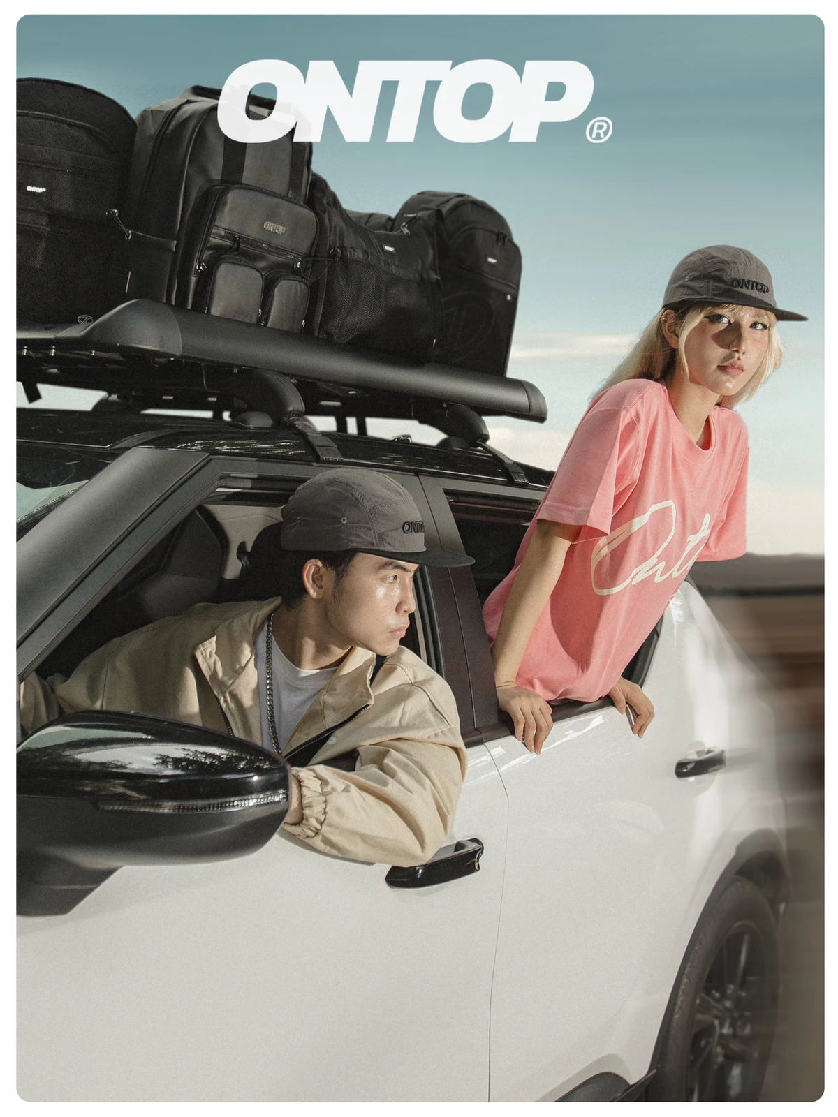 Mũ snapback xám local brand ONTOP có khóa điều chỉnh vòng đầu, lưỡi trai cho nam nữ | O-C1