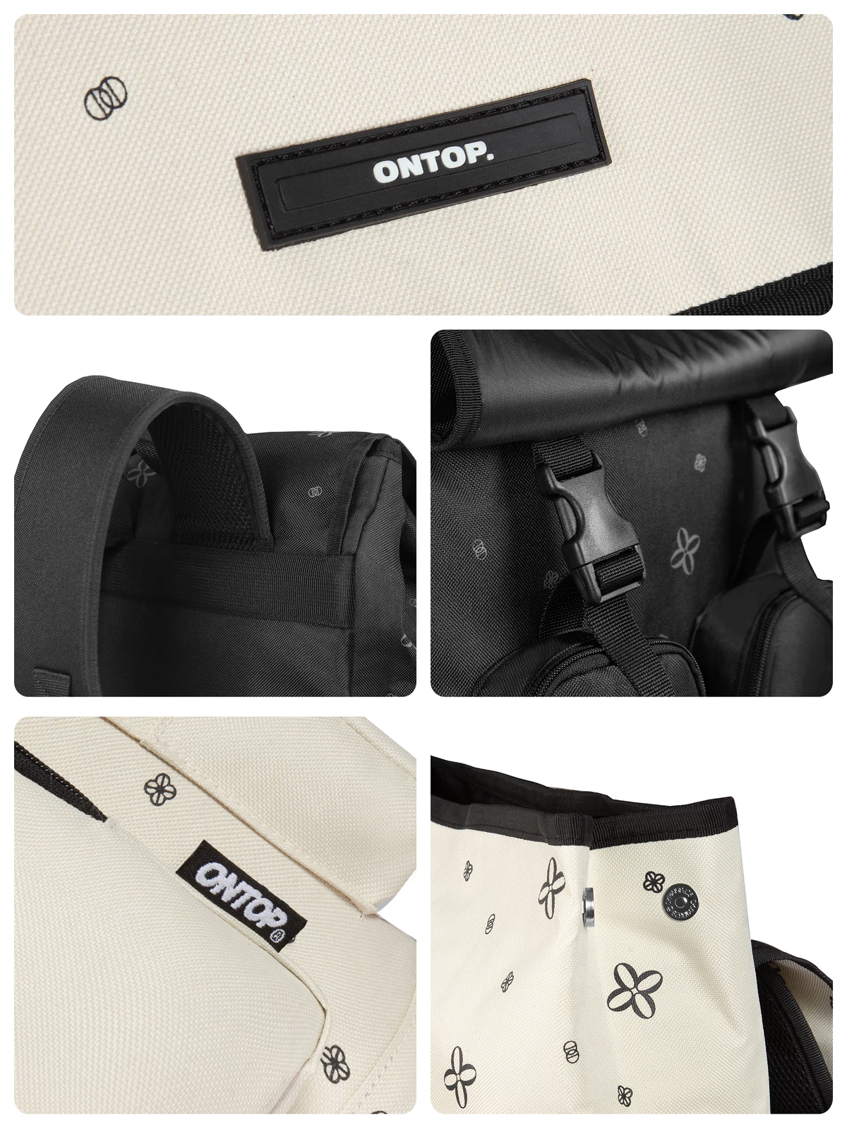 Balo họa tiết monogram local brand ONTOP vải canvas đựng vừa laptop 15.6inches nhiều màu Level 2.0 Oxford | O-P38
