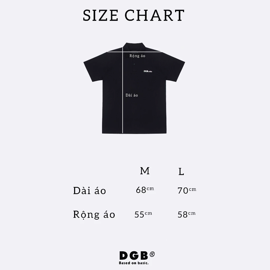 Polo DGB® Basic - Áo thun Unisex Nam Nữ localbrand Dragonbyboi