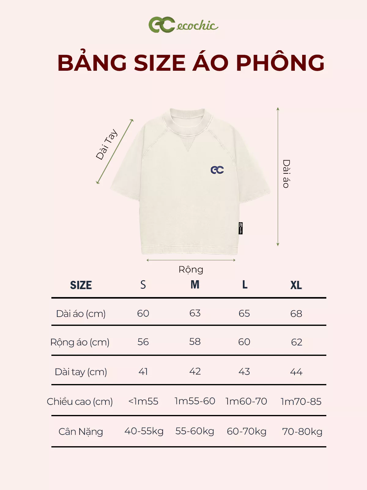 Áo Phông ECOCHIC BB007 MICKEY Local Brand Chính Hãng bản Quyền Chất Liệu Cao Cấp Mềm Mịn