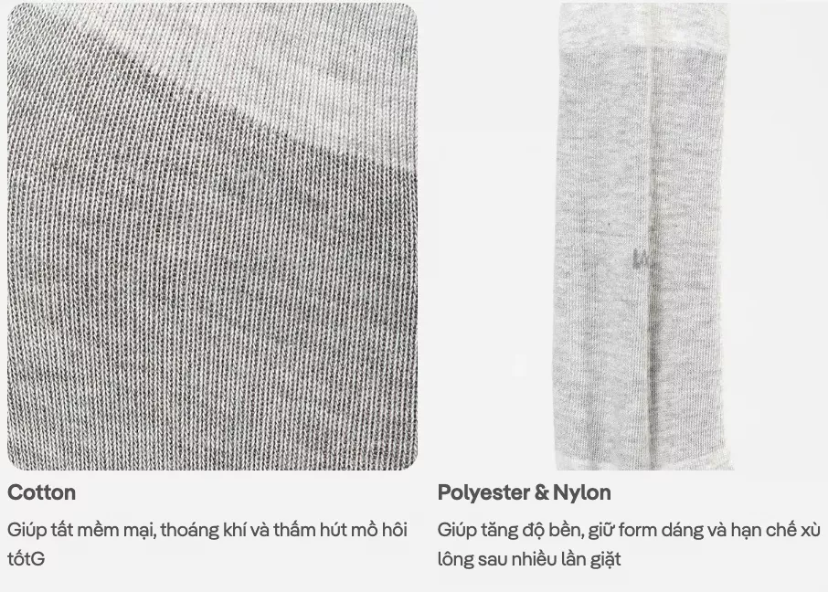 Pack 4 tất cổ ngắn casual mềm mại, thoáng khí, thấm hút mồ hôi tốt - Coolmate